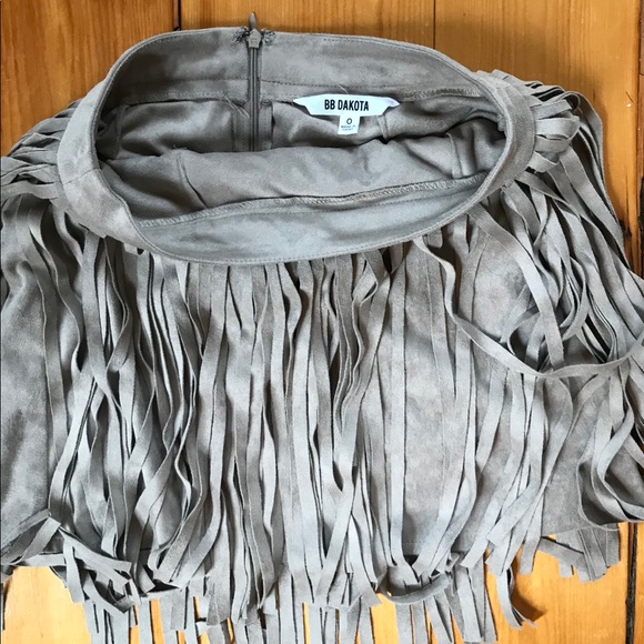 BB Dakota Dresses & Skirts - B.B. Dakota fringe skirt